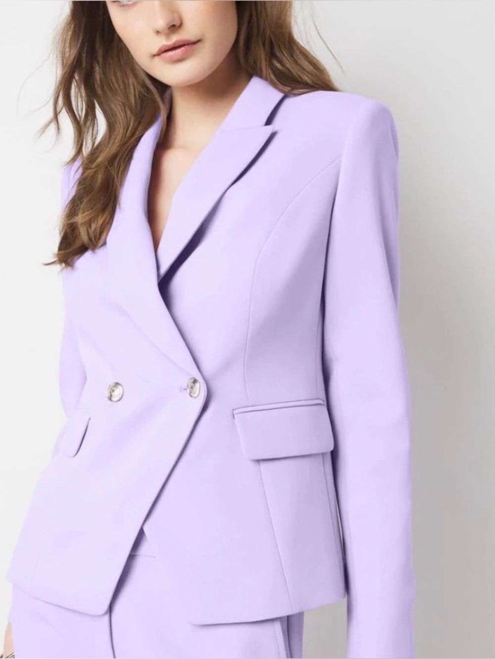 NWT WHBM Two Button Studio Blazer- Lavender